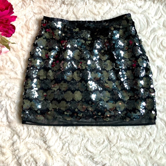 Forever 21 Sequin Floral Mini Skirt - Picture 3 of 12